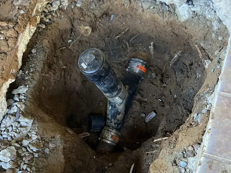 Sewer line repair by Jeff's Plumbing Inc